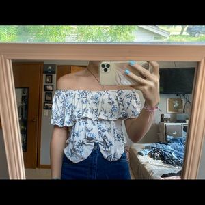 Floral Off The Shoulder Top